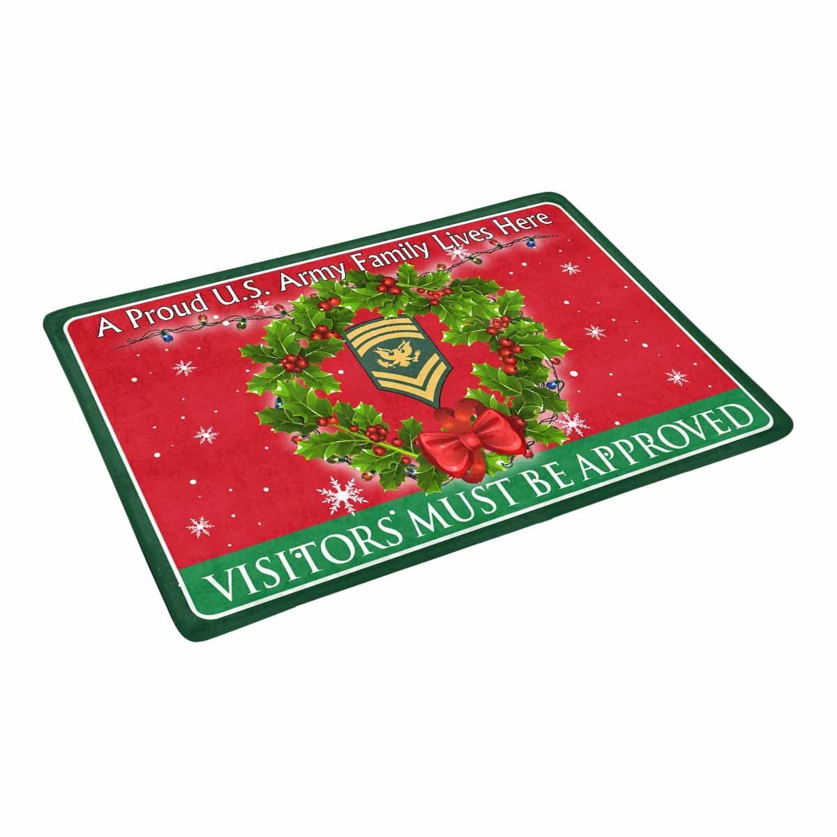US Army E-9 SPC E9 Specialist Ranks - Visitors must be approved Christmas Doormat-Doormat-Army-Ranks-Veterans Nation