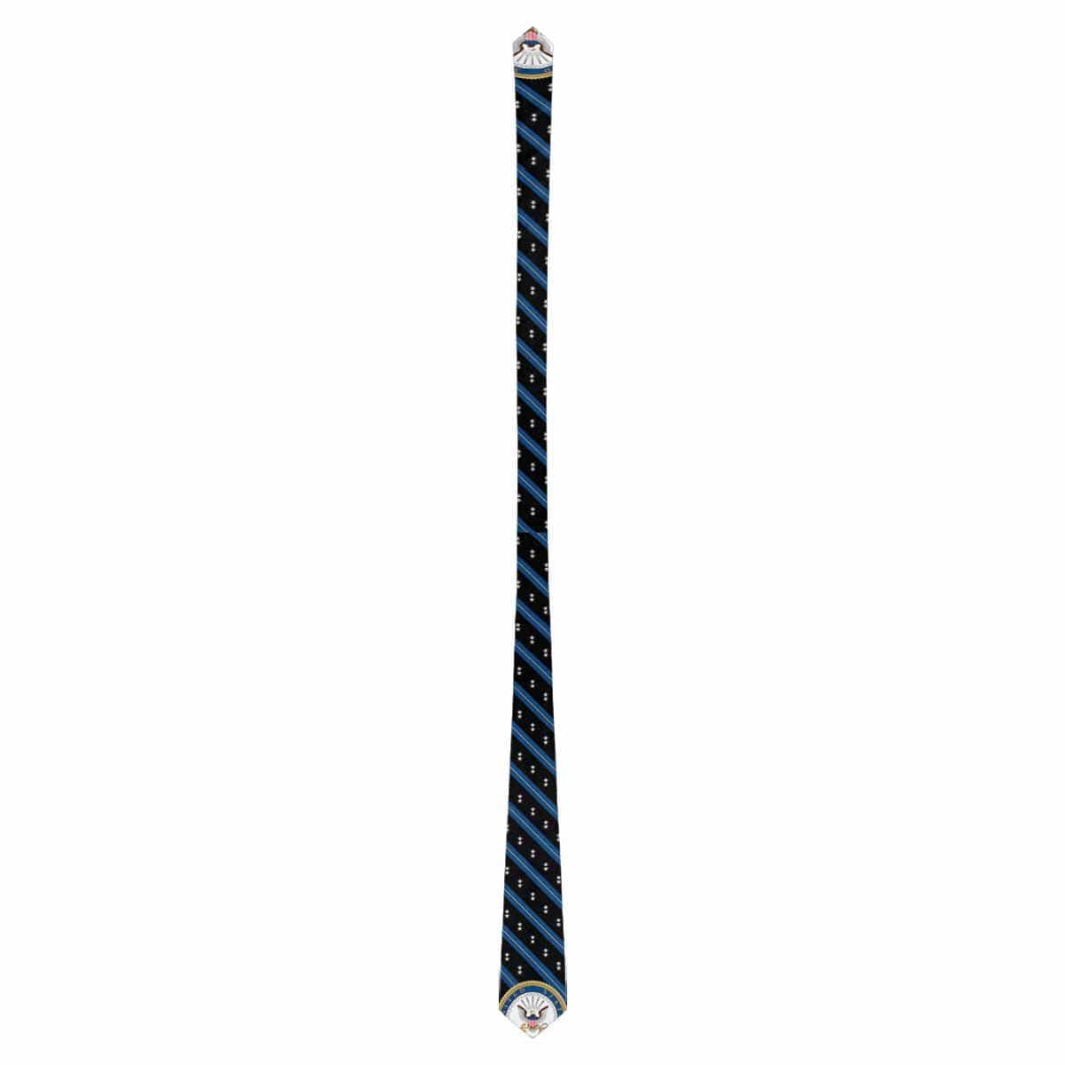 US Navy O-8 Officer Classic Necktie (Two Sides)-Necktie-Navy-Officer-Veterans Nation