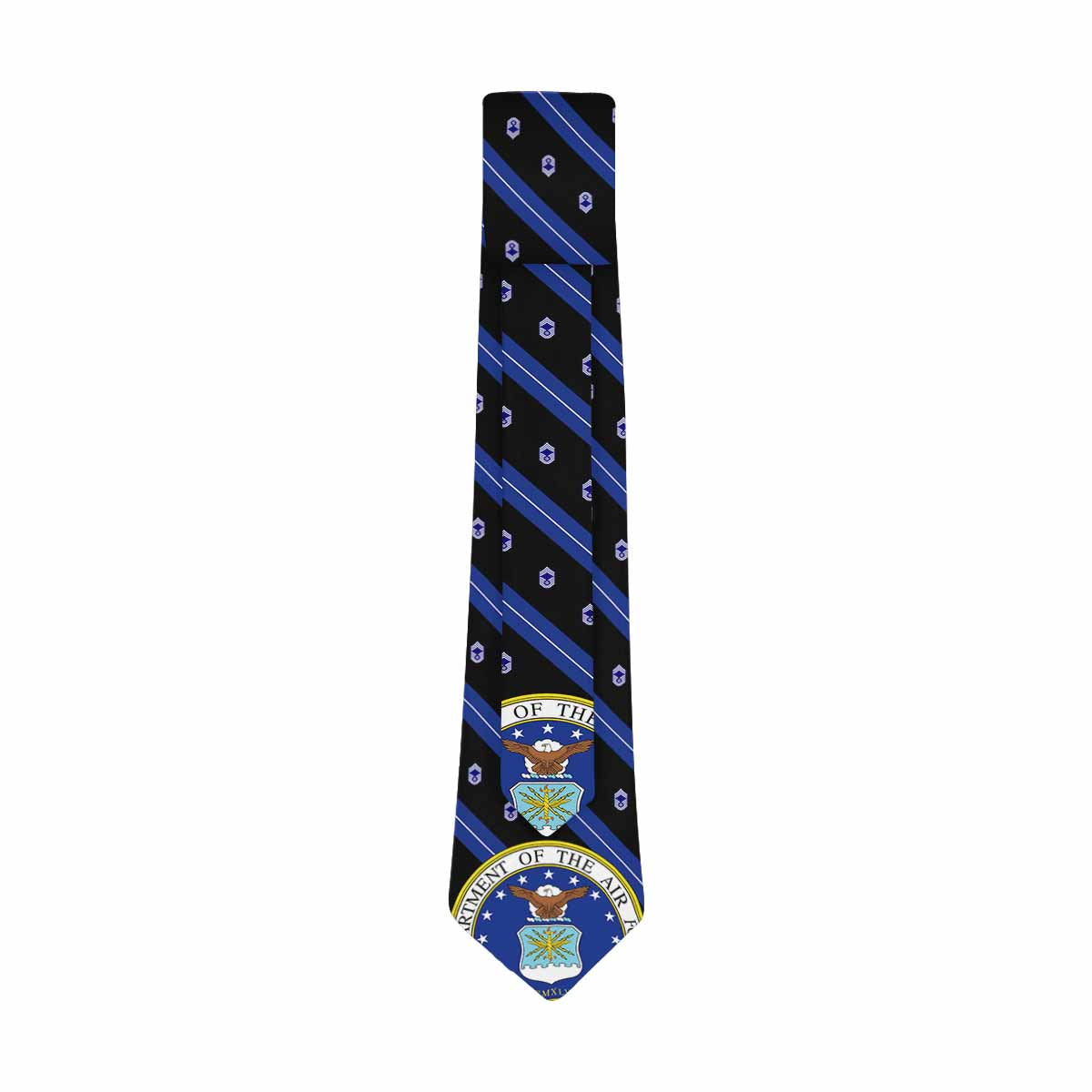US Air Force E-9 CMSgt Classic Necktie (Two Sides)-Veterans Nation
