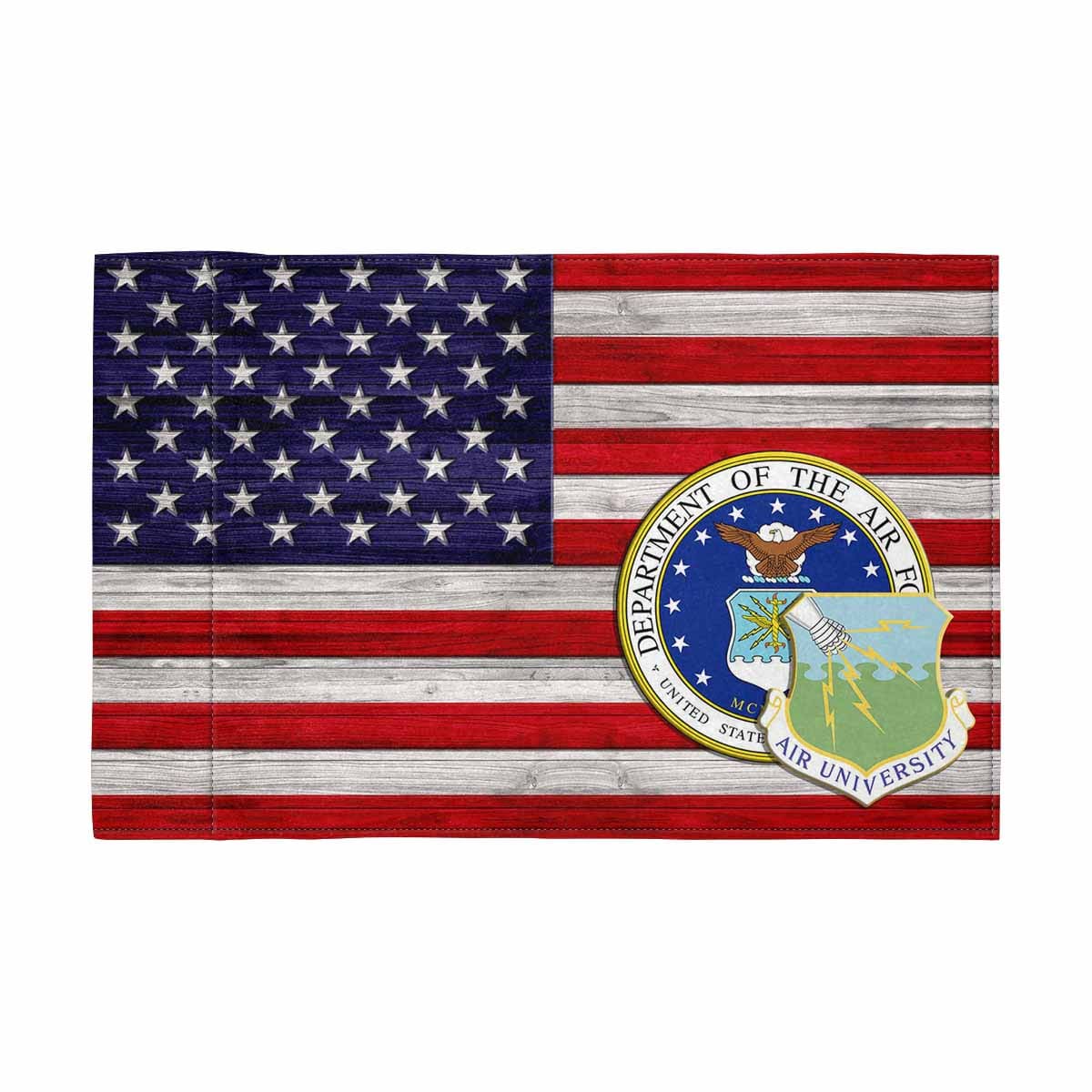 US Air Force Air University Motorcycle Flag 9" x 6" Twin-Side Printing D02-MotorcycleFlag-USAF-Veterans Nation