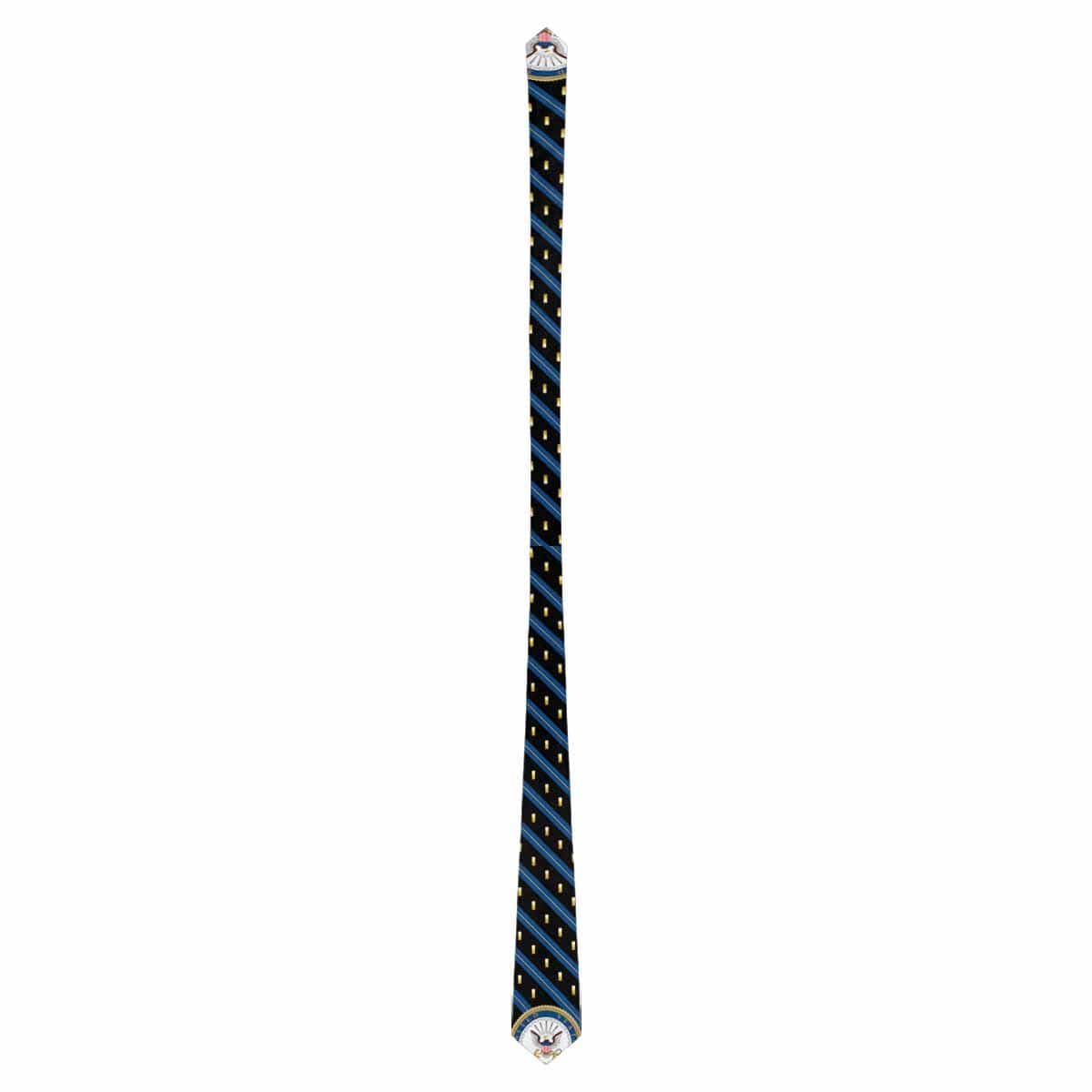 US Navy O-1 Officer Classic Necktie (Two Sides)-Necktie-Navy-Officer-Veterans Nation