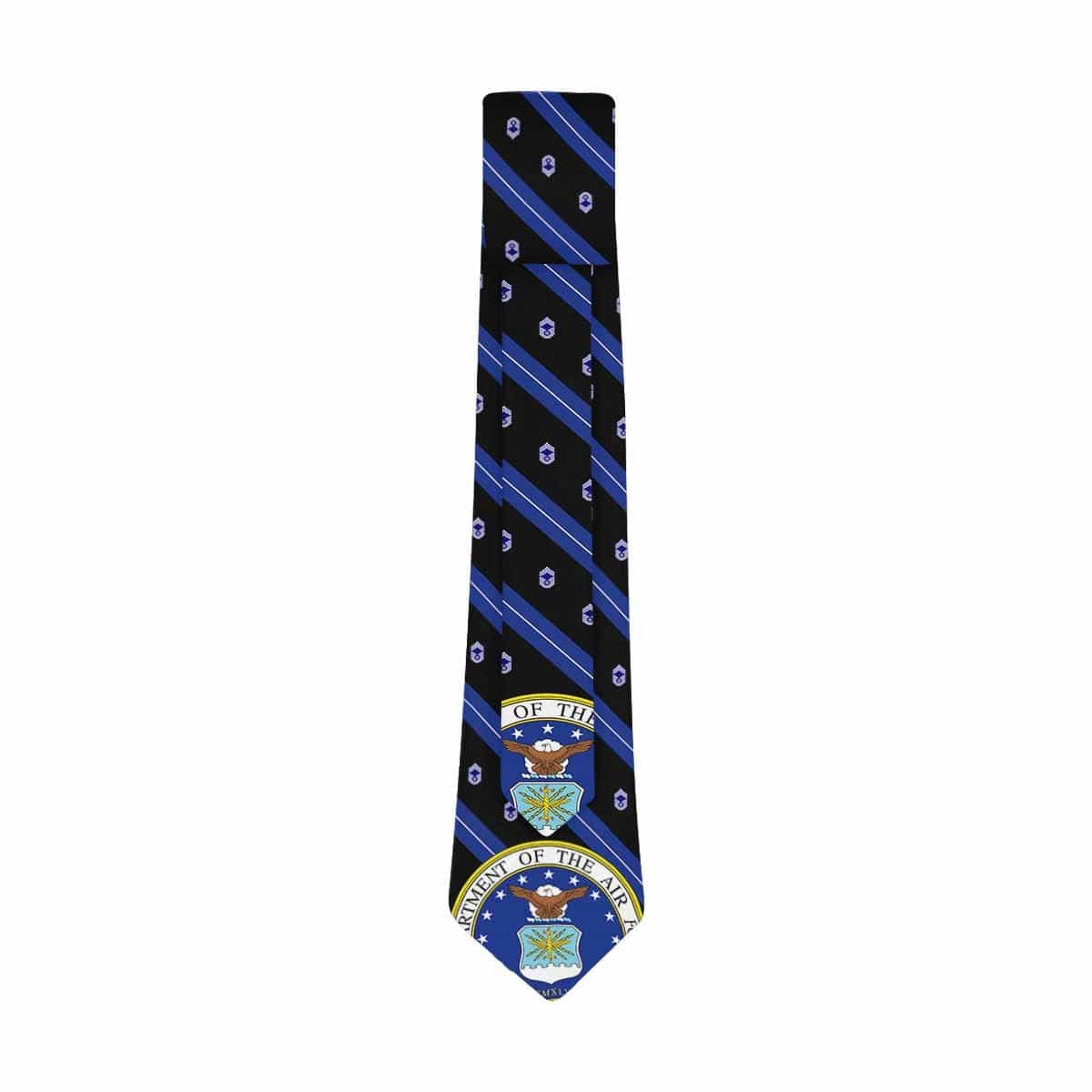 US Air Force E-9 CMSgt Classic Necktie (Two Sides)-Necktie-USAF-Ranks-Veterans Nation