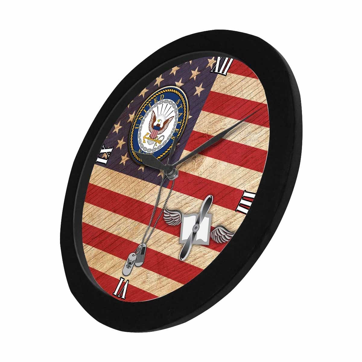 US Navy Aviation Maintenance Administrationman Navy AZ Wall Clock-WallClocks-Navy-Rate-Veterans Nation