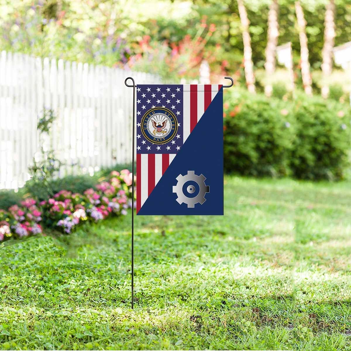 US Navy Engineman Navy EN Garden Flag/Yard Flag 12 inches x 18 inches Twin-Side Printing-GDFlag-Navy-Rate-Veterans Nation