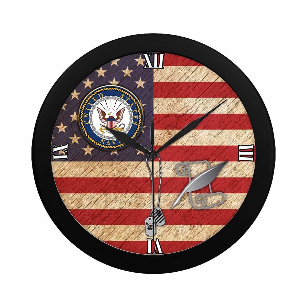 US Navy Journalist Navy JO Wall Clock-WallClocks-Navy-Rate-Veterans Nation