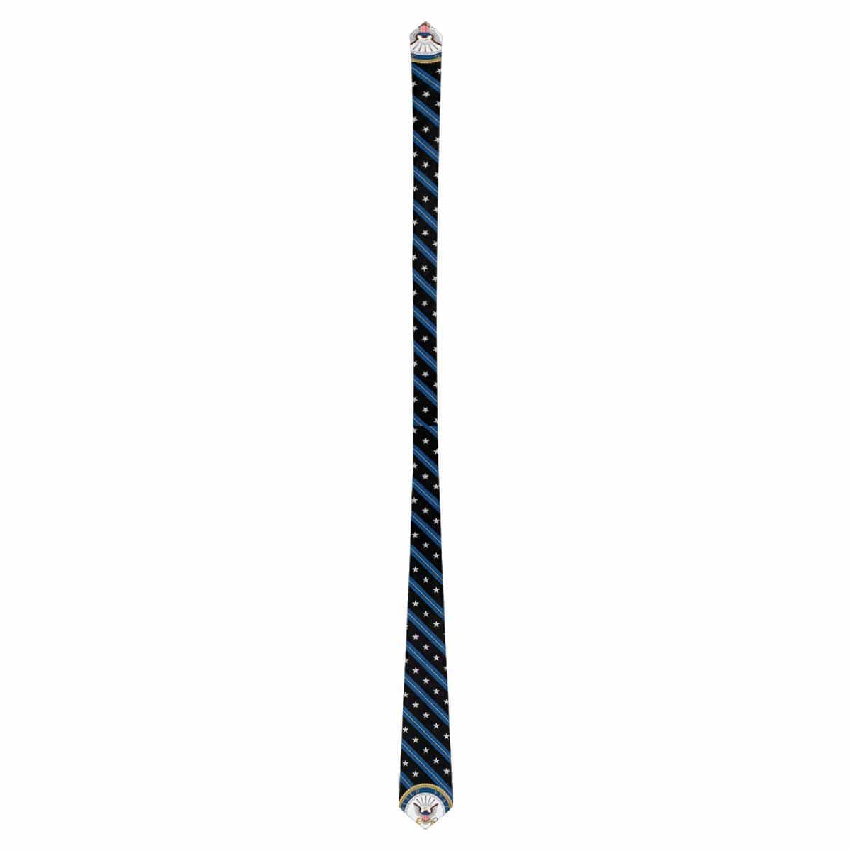 US Navy O-7 Officer Classic Necktie (Two Sides)-Necktie-Navy-Officer-Veterans Nation