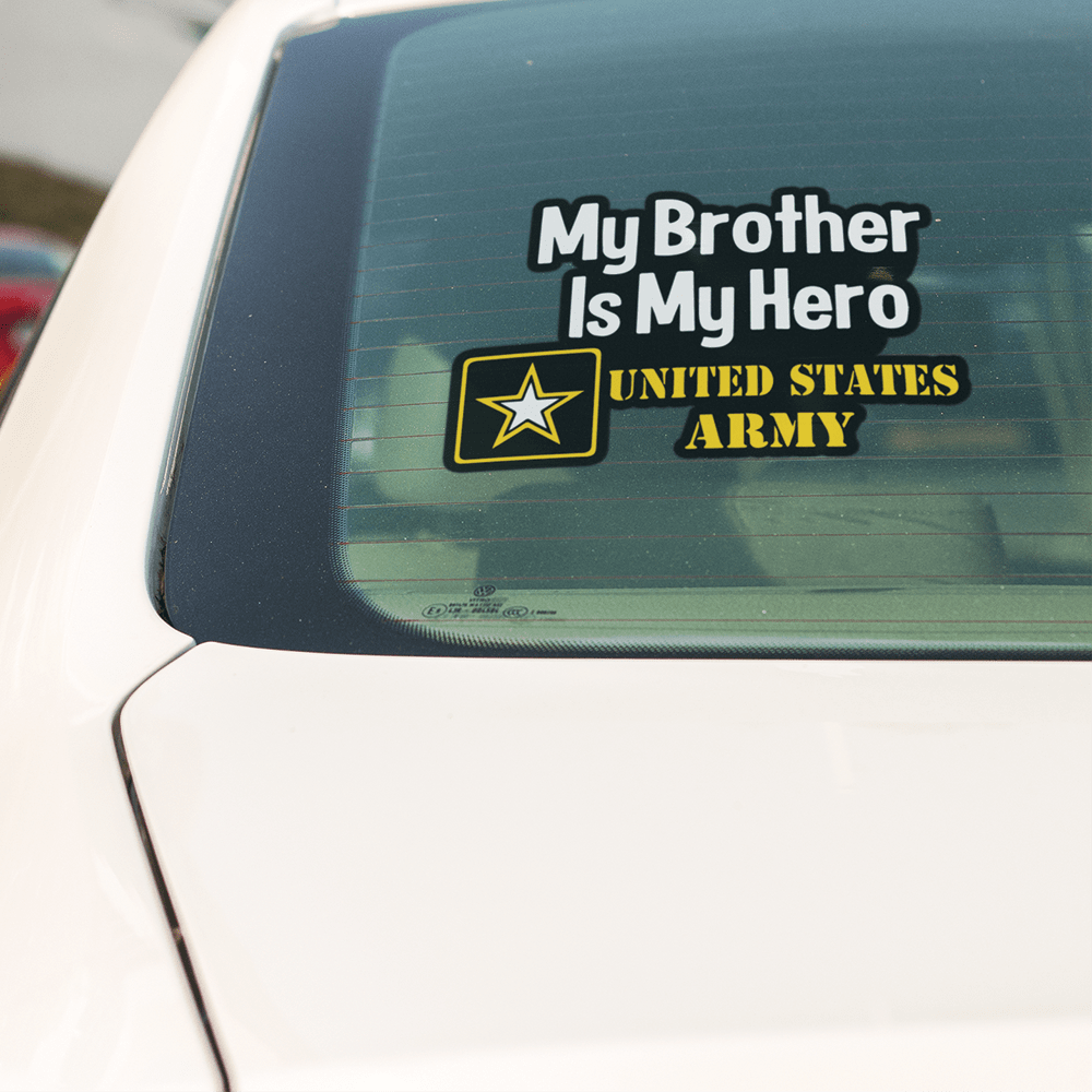 My Family Is My Hero United States Army Standard Sticker-Decal-General-Veterans Nation
