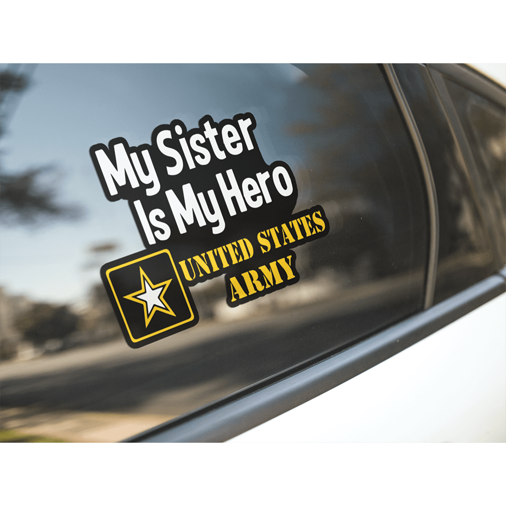 My Family Is My Hero United States Army Standard Sticker-Decal-General-Veterans Nation
