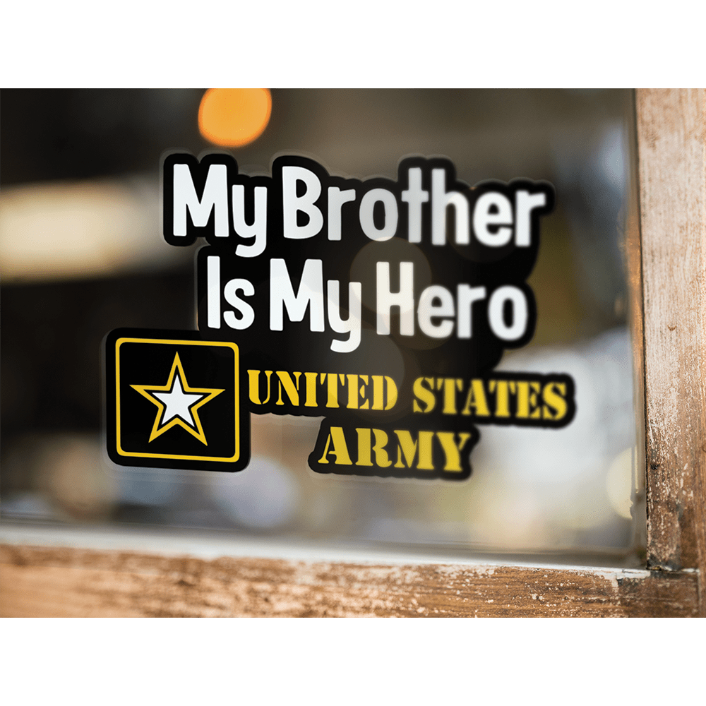 My Family Is My Hero United States Army Standard Sticker-Decal-General-Veterans Nation